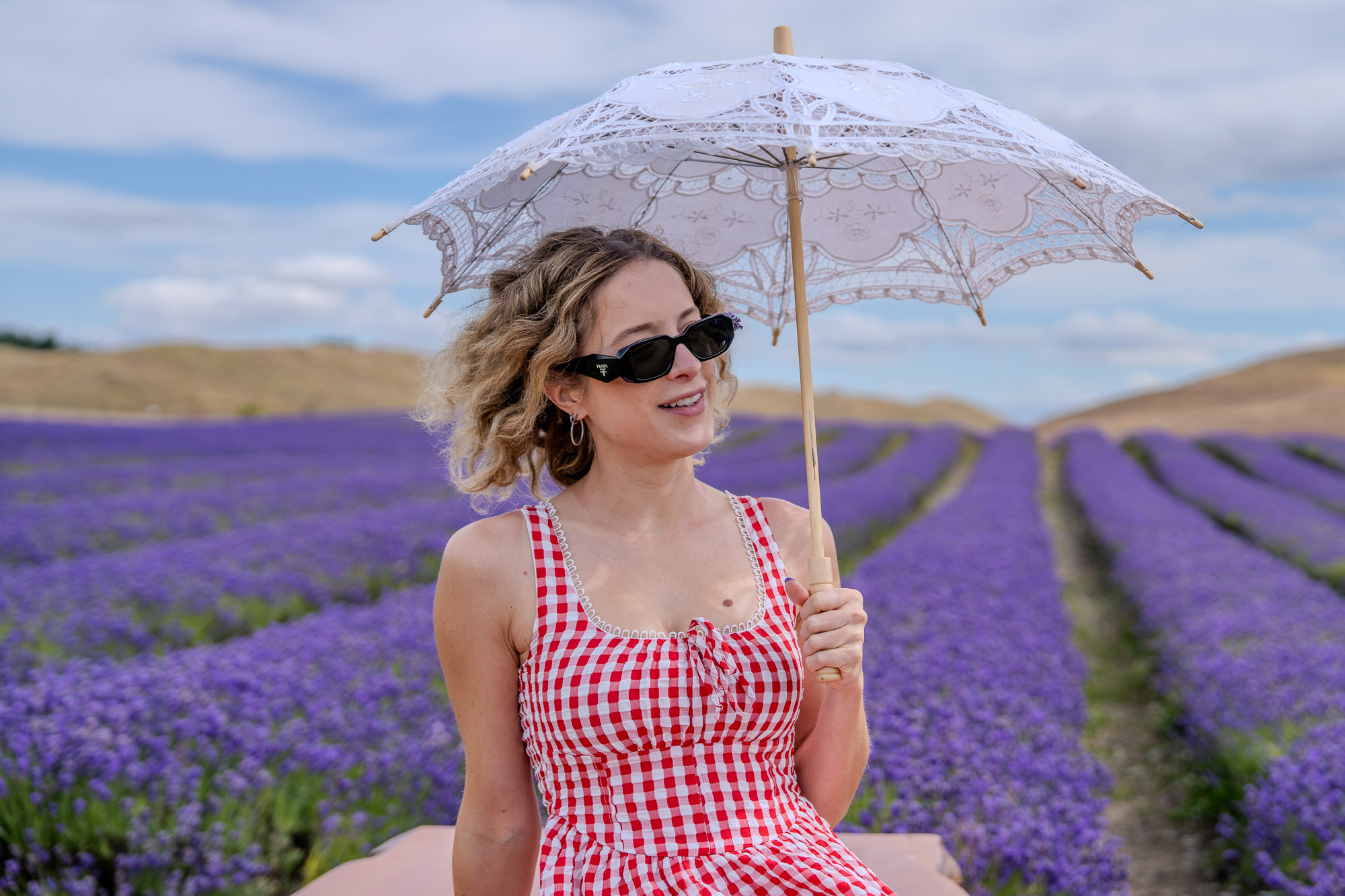 Portrait photography lavender field outdoor natural light LA photographer